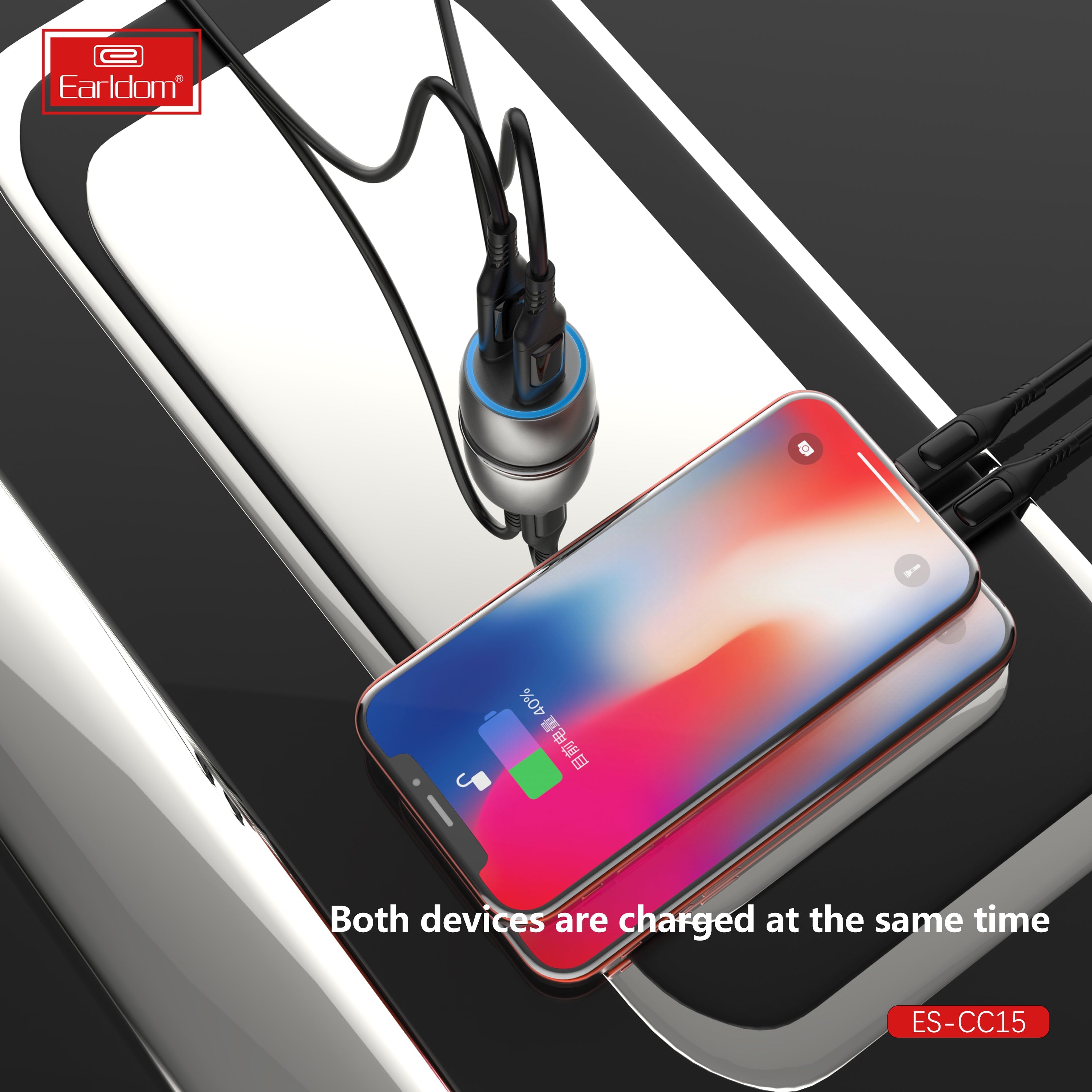 Super PD Fast Dual Car charger -40W Super PD Fast Dual Car charger -40W